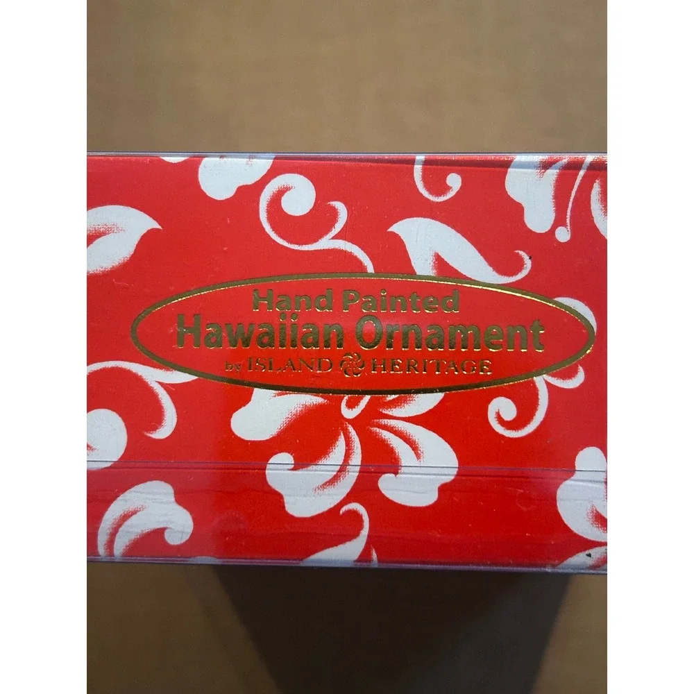 Island Heritage Mele Slippas Hawaiian Christmas Ornament Hand‎ Painted NIB
